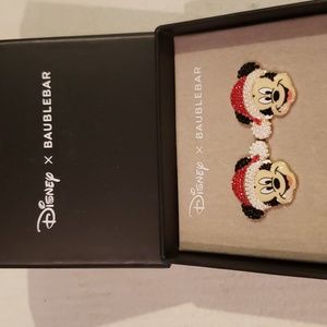 Baublebar Disney Mickey Mouse Holiday Earrings NWOT